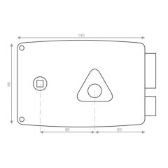 Monopoint en applique ERCY 5G horizontal - HERACLES