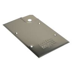 Plaque en acier finition inox poli pour Pivots de sol TSDA-D - SEVAX