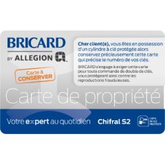 CYLINDRE EUROPÉEN CHIFRAL S2FX 31X64 A2P*** - BRICARD