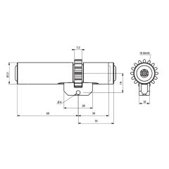 CYLINDRE MONOBLOC LAP POUR SERRURE LAPERCHE - HERACLES