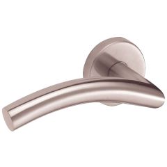 BÉQUILLES DOUBLE INOX SUR ROSACE LINOX 494 BEC DE CANNE- VACHETTE