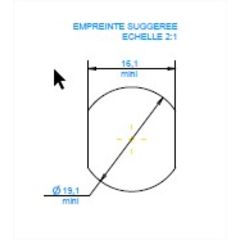 Serrure Batteuses 1/4t droite 196-01 Eurolock - RONIS