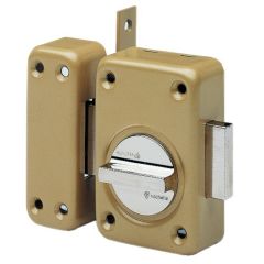 Verrous Radialis V136 à bouton pêne de 110 cylindre de 45mm bronze - VACHETTE - 27309000