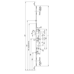 CRÉMONE BARILLET 28/70 AJUSTABLE L 2030MM - FERCO